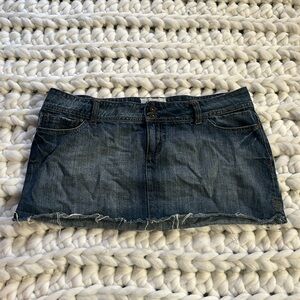 VINTAGE Denim GARAGE Mini Skirt
